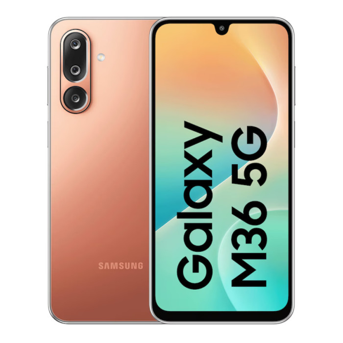 Смартфон Samsung Galaxy M36 5G 8/256GB Оранжевый (Haze Orange)