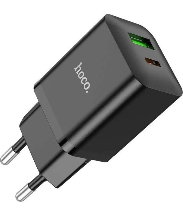 Зарядное устройство HOCO N28 USB-A USB-C 20W Черный | Фото 5 из 5