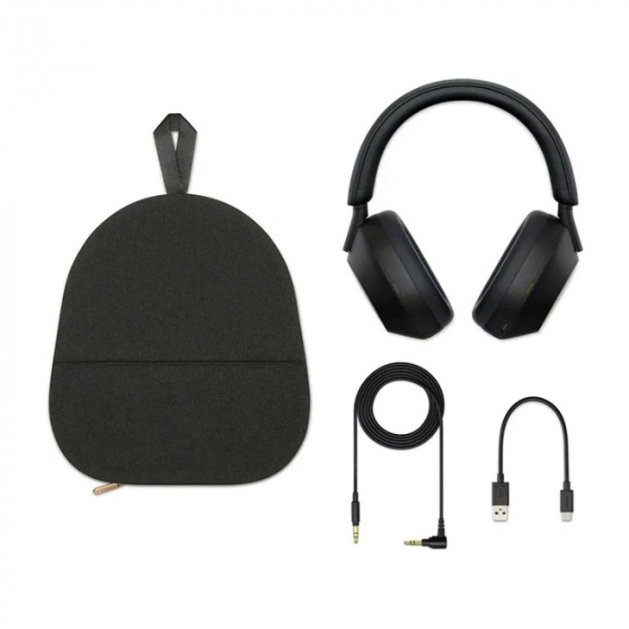 Беспроводные наушники Sony WH 1000 XM5 Черный | Фото 4 из 7