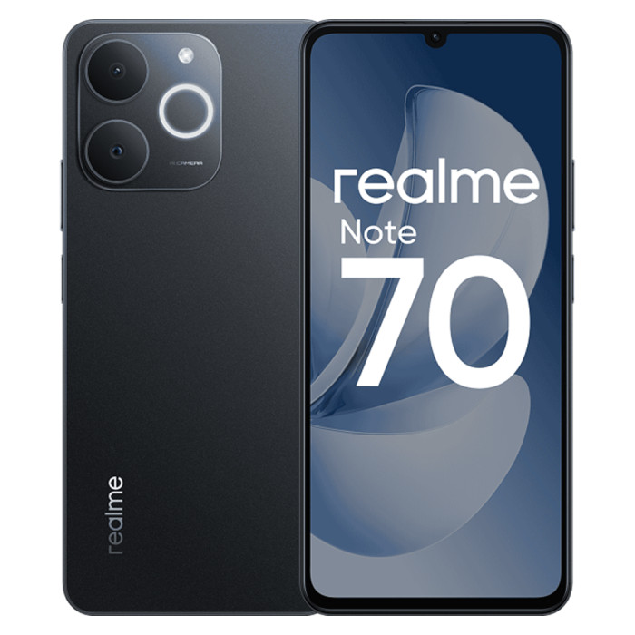 Смартфон Realme Note 70 4/128GB Черный (Obsidian Black)