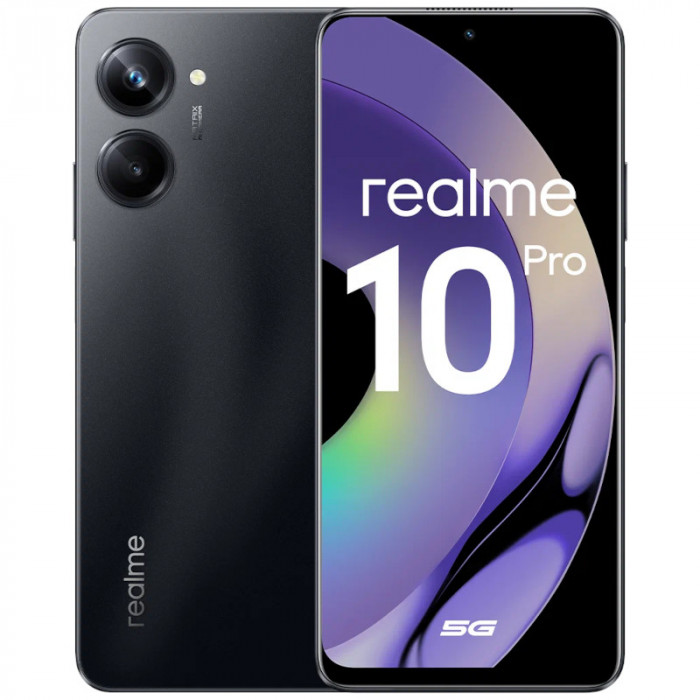 Смартфон Realme 10 Pro 8/128GB Черный (Dark Matter) EAC | Фото 1 из 11