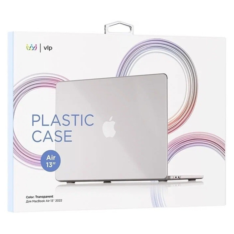 Чехол защитный VLP Plastic Case для MacBook M2 Air13 2022, прозрачный