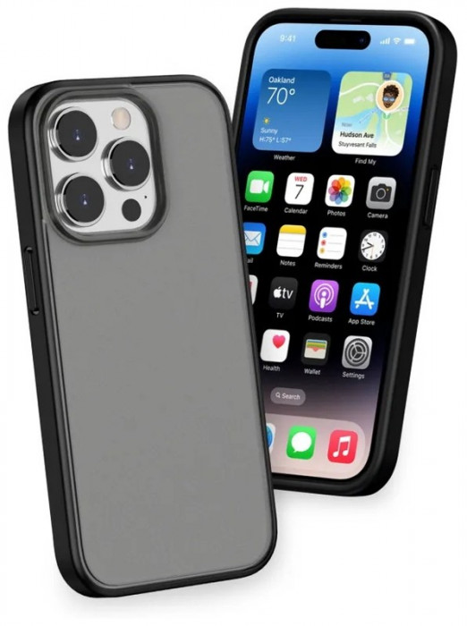 Чехол накладка Gurdini Shockproof Case для iPhone 14 Pro Черный (Black) | Фото 1 из 2