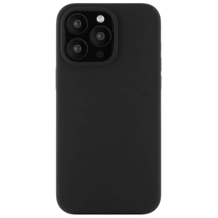 Чехол защитный VLP Ecopelle Case c MagSafe для iPhone 15 Pгo Черный (Black) | Фото 2 из 2