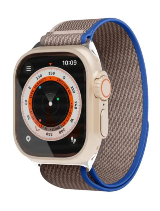 Ремешок нейлоновый Trail Band VLP для Apple Watch 42/44/45/49mm Синий-серый | Фото 1 из 2