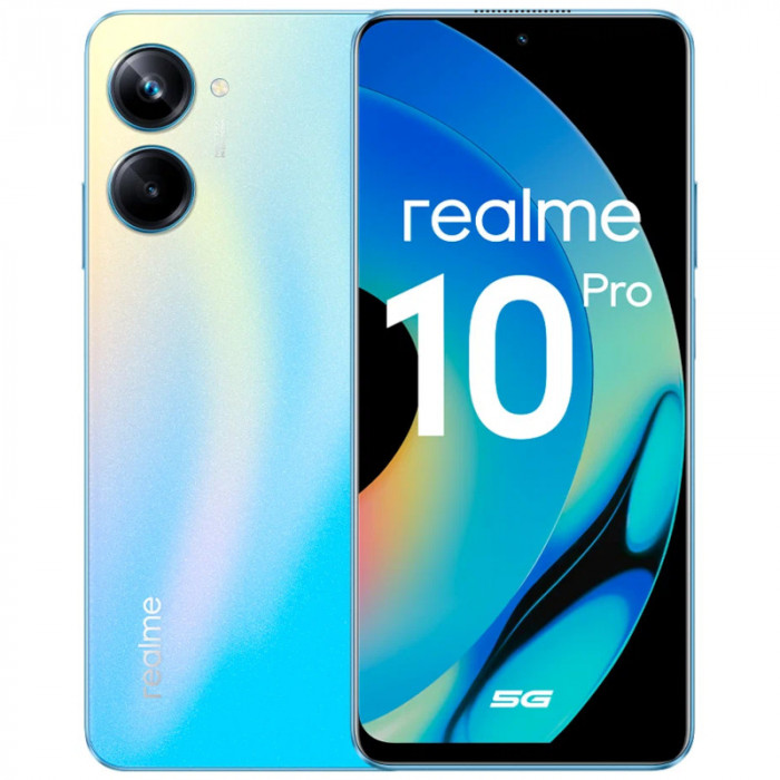 Смартфон Realme 10 Pro 8/128GB Голубой (Nebula Blue) EAC | Фото 1 из 9