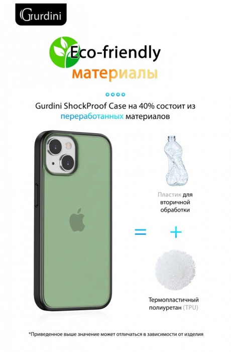 Чехол-накладка Gurdini Shockproof Case для iPhone 14/13 Зеленый (Green) | Фото 7 из 12