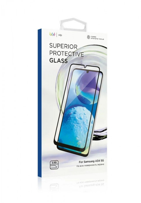 Стекло 2.5D защитное VLP для Samsung A34 5G | Фото 3 из 4