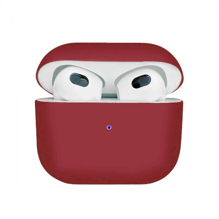 Чехол Silicone Case Protection на AirPods 3 Малиновый | Фото 1 из 2