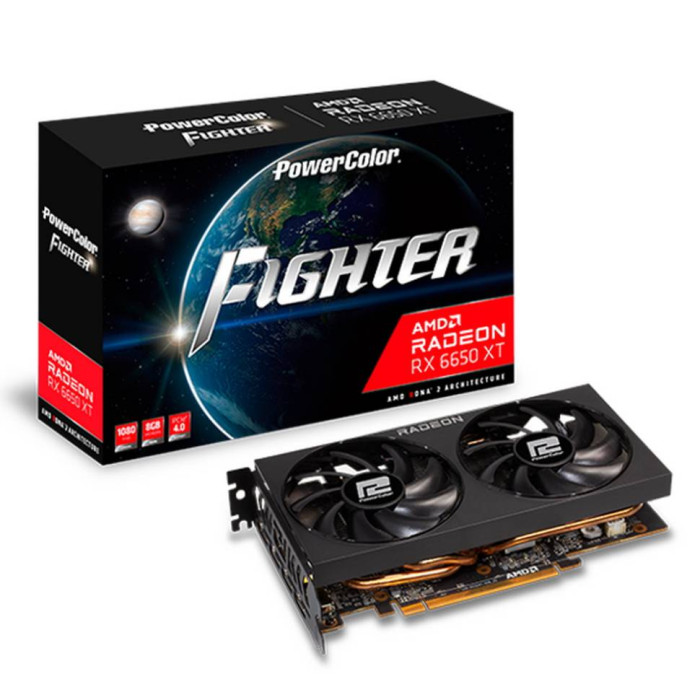 Видеокарта PowerColor (AXRX 6650XT 8GBD6-3DH) Radeon RX 6650 XT 8GB Fighter | Фото 1 из 1