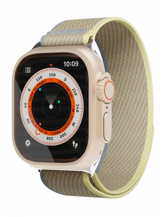 Ремешок нейлоновый Trail Band VLP для Apple Watch 42/44/45/49mm Бежевый-желтый | Фото 2 из 2