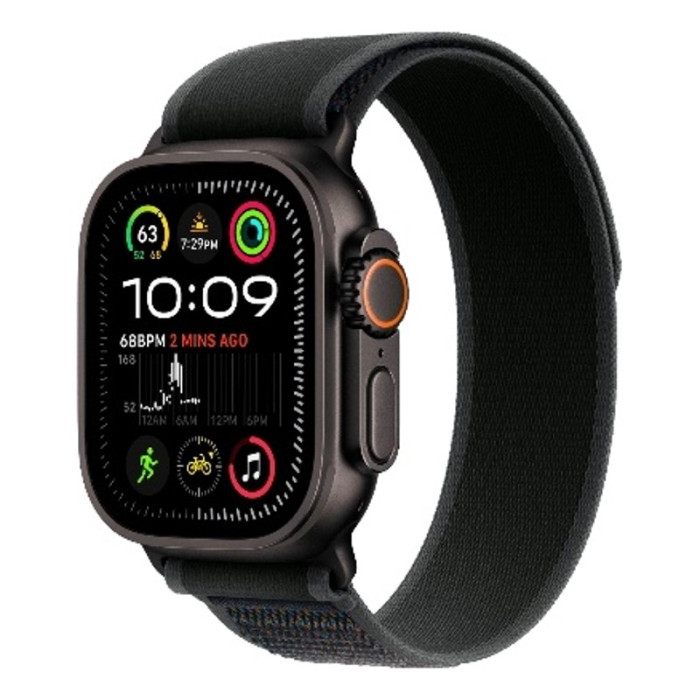 Умные часы Apple Watch Ultra 2 2024 49mm GPS + Cellular Black Titanium Case with Black Trail Loop | Фото 1 из 2