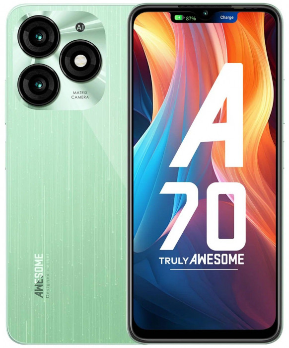 Смартфон Itel A70 4/256GB Зеленый (Green) EAC | Фото 1 из 6