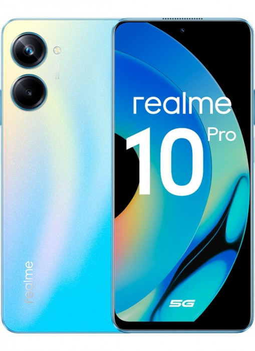 Смартфон Realme 10 Pro 8/256GB Голубой (Nebula Blue) EAC | Фото 8 из 9