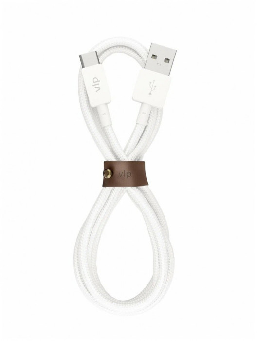 Кабель VLP Nylon Cable USB A - USB C, 1.2м, Белый | Фото 2 из 2