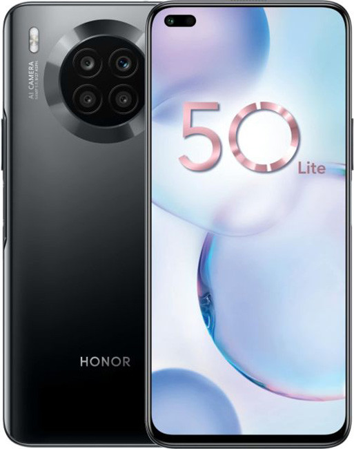 Смартфон Honor 50 Lite 6/128GB Полночный черный (Midnight Black) | Фото 1 из 6
