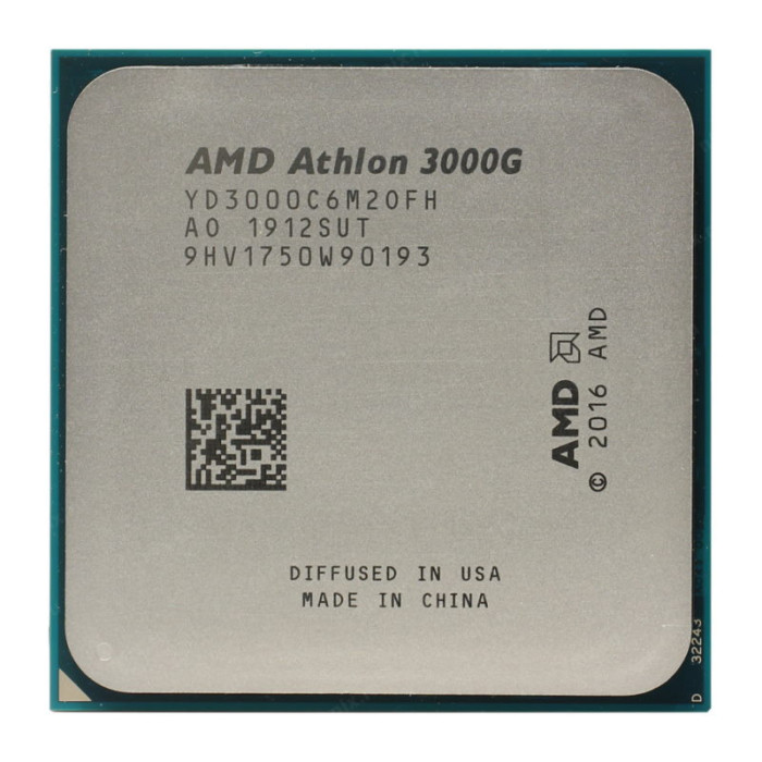Процессор AMD Athlon 3000G, AM4, OEM (YD3000C6M2OFH) | Фото 2 из 2