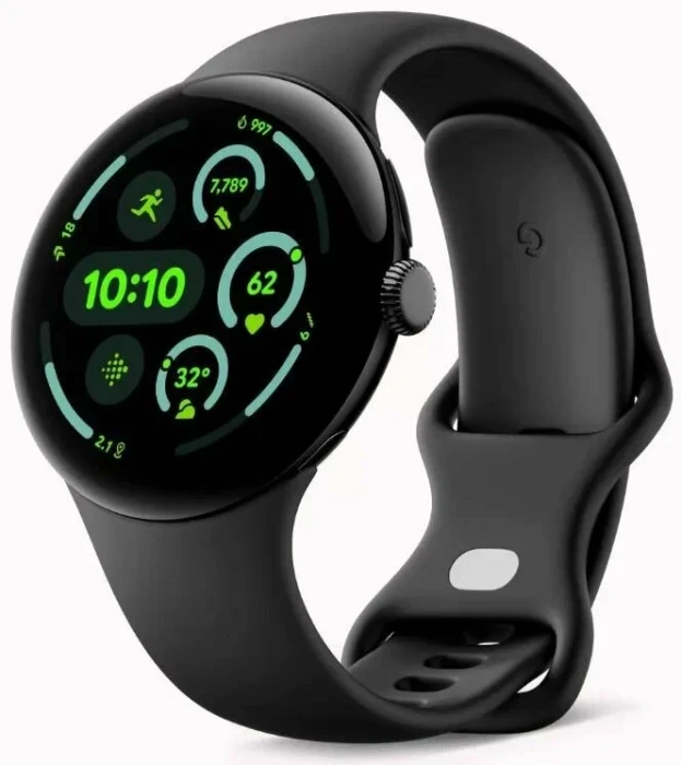 Умные часы Google Pixel Watch 3 45mm Wi-Fi + Cellular Черный матовый (Obsidian/Obsidian) | Фото 1 из 1