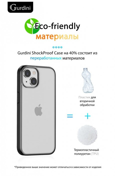 Чехол-накладка Gurdini Shockproof Case для iPhone 14/13 Белый (White) | Фото 10 из 13