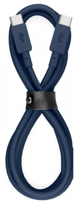Кабель VLP Nylon Cable USB C - USB C, 1.2м, темно-синий | Фото 1 из 2