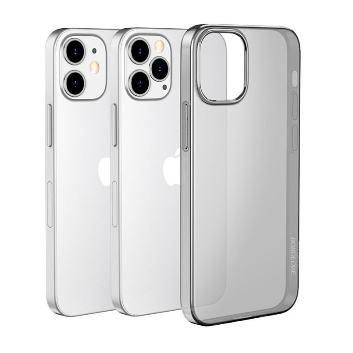 Чехол-накладка силиконовая прозрачная BOROFONE для iPhone 12/12 Pro | Фото 3 из 3
