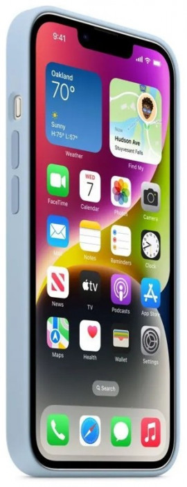 Чехол Silicone Case для iPhone 14 Голубой (Sky) | Фото 3 из 4