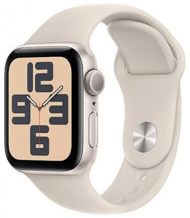 Умные часы Apple Watch SE 2023 44mm Aluminum Case with Sport Band Сияющая звезда | Фото 1 из 4