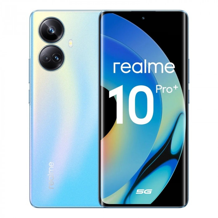 Смартфон Realme 10 Pro+ 8/256GB Голубой (Nebula Blue) EAC | Фото 1 из 10