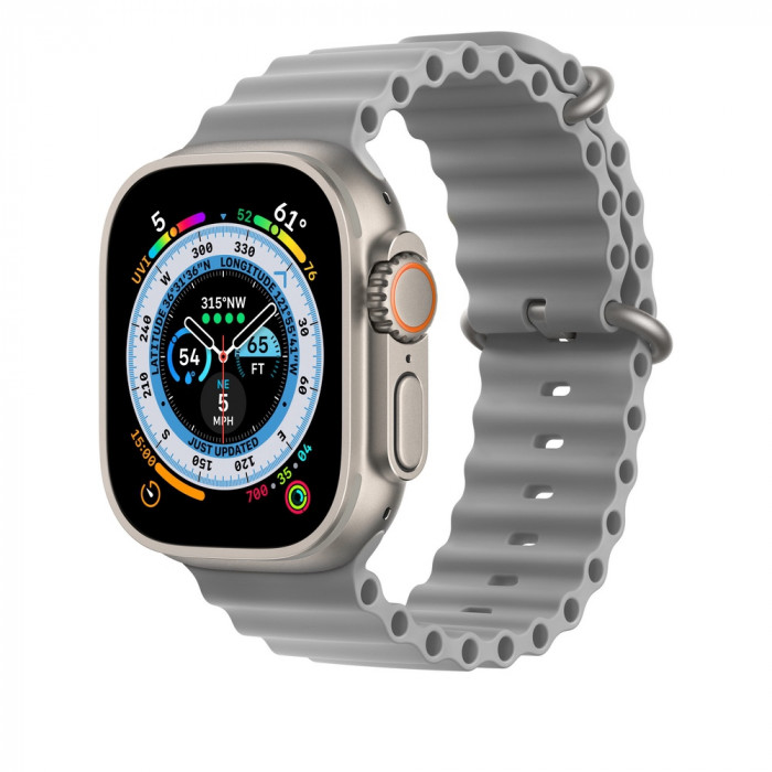 Ремешок Ocean band для Apple Watch 38/40/41mm Серый (Gray) | Фото 1 из 2