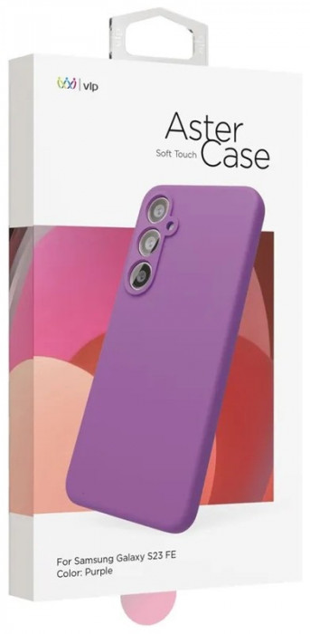 Чехол защитный VLP Aster Case для Samsung S23FE, фиолетовый | Фото 5 из 6