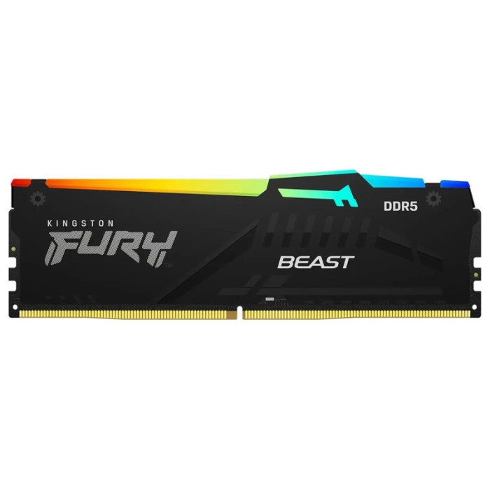 Оперативная память 32Gb DDR5 6000MHz Kingston Fury Beast RGB (KF560C36BBEA-32) | Фото 1 из 1