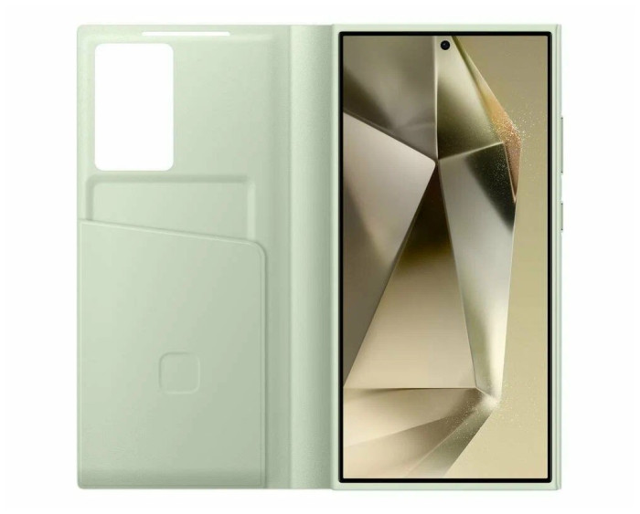 Чехол-книжка Samsung Smart View Wallet Case S24 Ultra Светло-зеленый | Фото 1 из 2