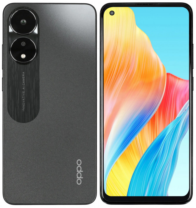 Смартфон Oppo A78 8/128GB Дымчатый черный (Mist Black) | Фото 2 из 10
