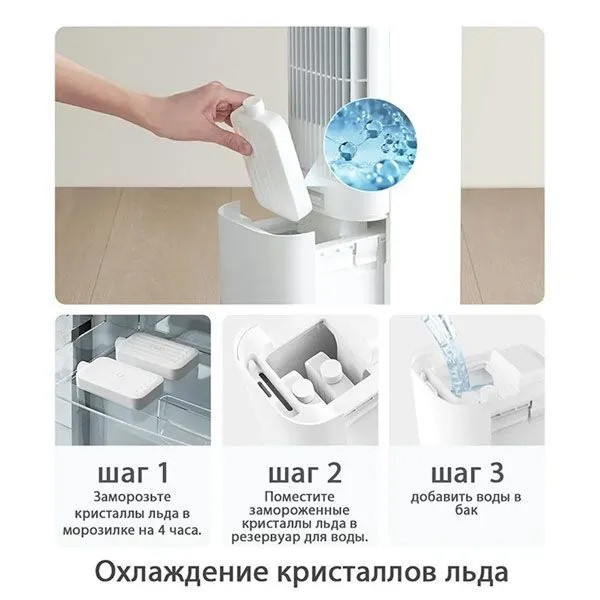 Напольный вентилятор Xiaomi Mijia Smart Evaporative Cooling Fan (ZFSLFS01DM) | Фото 3 из 4