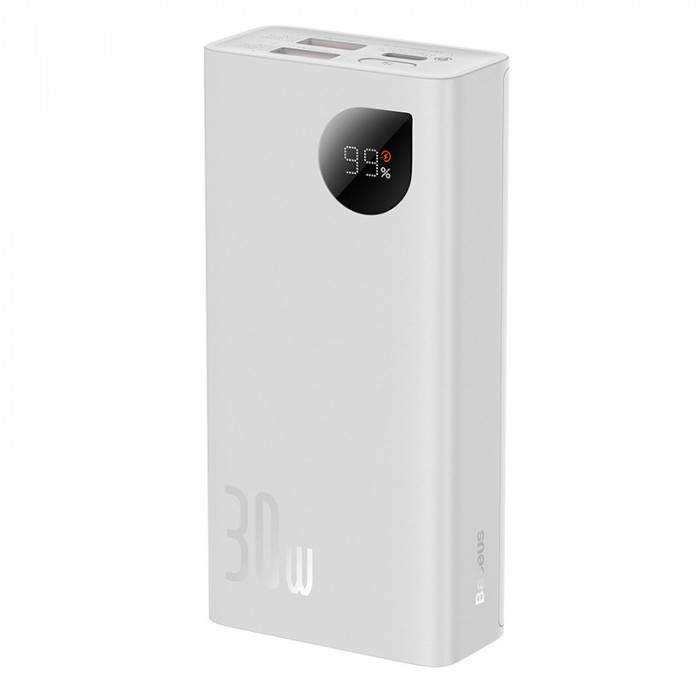 Внешний аккумулятор Baseus Adaman2 10000mAh 30W White (PPAD040002) | Фото 1 из 4