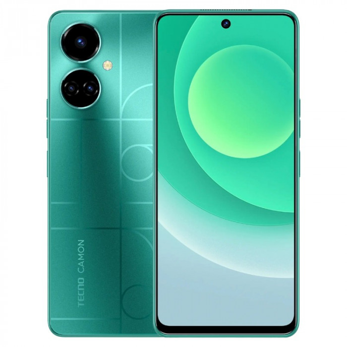 Смартфон Tecno Camon 19 6/128GB Зеленый (Memphis Green) EAC | Фото 1 из 9