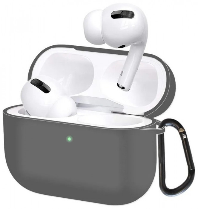 Чехол Silicone Case Protection на AirPods Pro 2 Серый | Фото 2 из 2