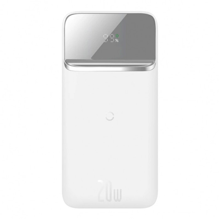 Внешний аккумулятор Baseus Magnetic Wireless Quick 10000 mAh Белый (PPCX010102) | Фото 6 из 6
