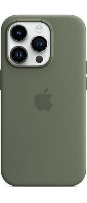 Чехол Silicone Case MagSafe для iPhone 14 Pro Max Olive | Фото 2 из 3