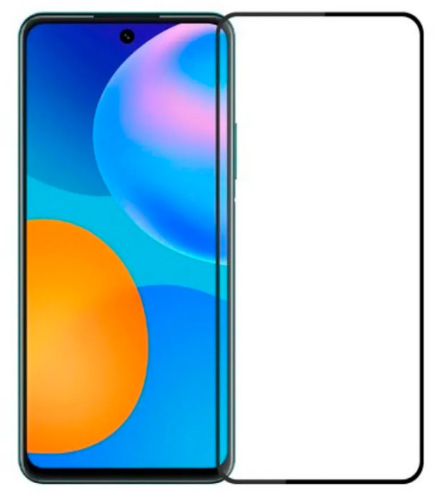 Защитное стекло "LP" для Huawei Honor 10X Lite Full Glue с рамкой 0,33 мм 2,5D 9H Черное | Фото 2 из 2