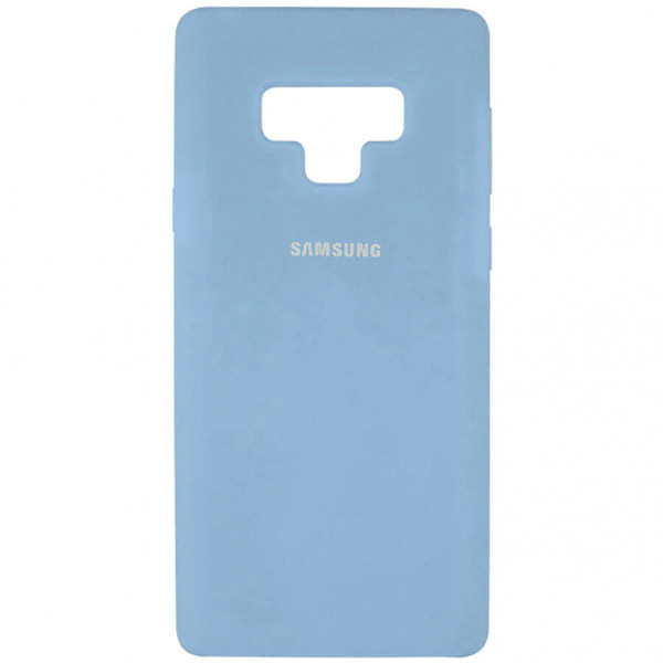 Чехол-накладка Silicone Cover для Samsung Galaxy Note 9 Cиний | Фото 2 из 3