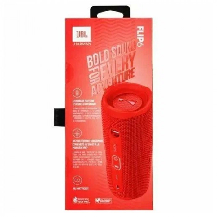 Портативная колонка JBL Flip 6 Красный | Фото 3 из 3