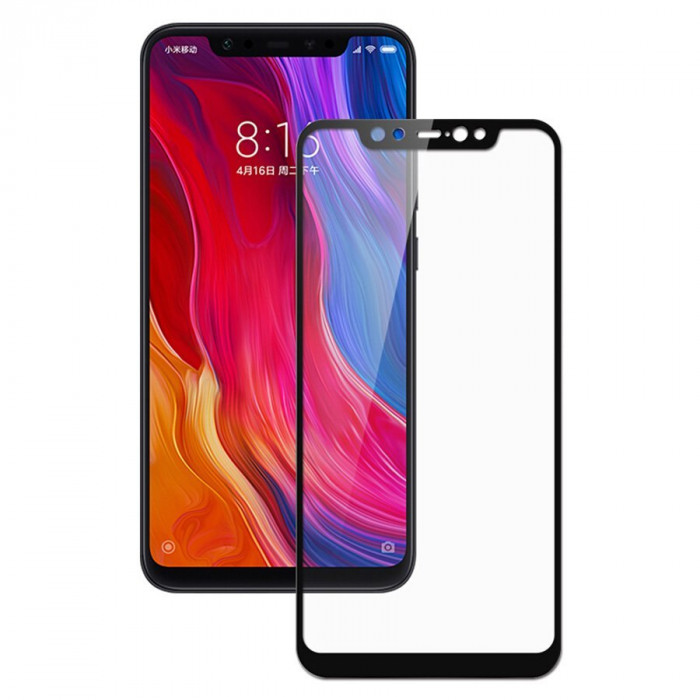 Защитное стекло для Xiaomi Mi8 Черный | Фото 1 из 2