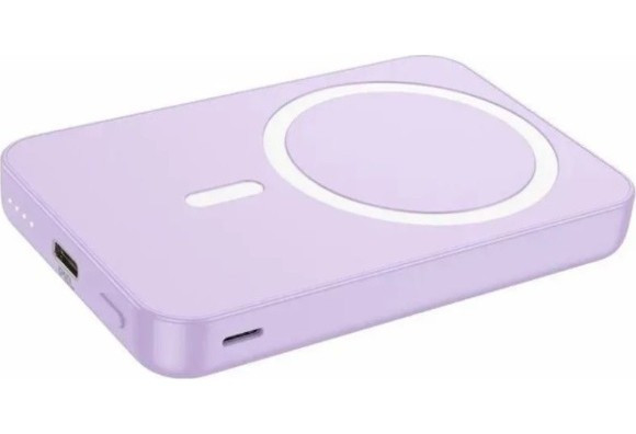 Внешний аккумулятор беспроводной HOCO J109 20W MagSafe 5000mAh Фиолетовый | Фото 2 из 2