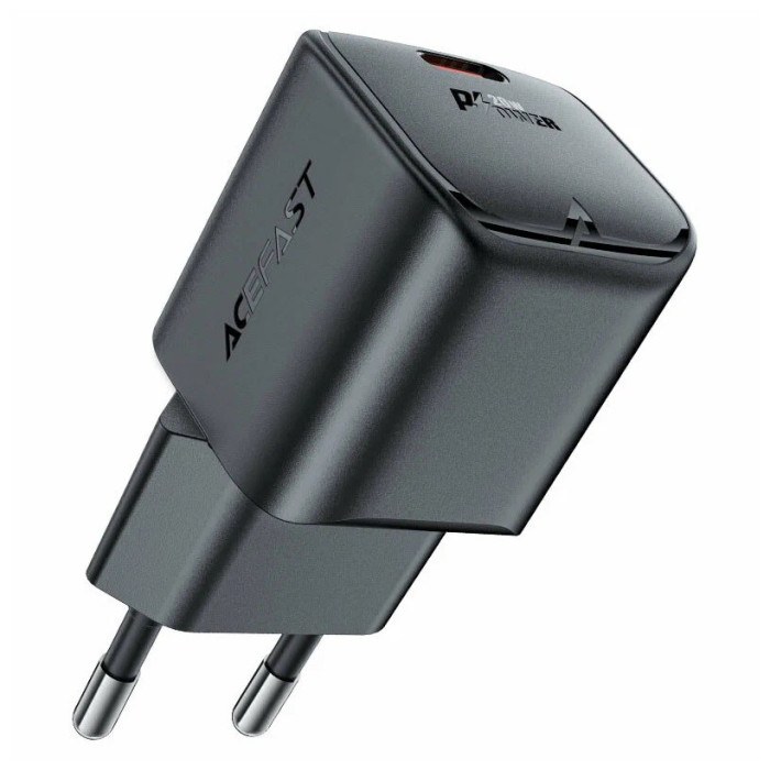 Сетевое зарядное устройство AceFast A73 mini PD20W GaN USB-C Черный | Фото 1 из 2