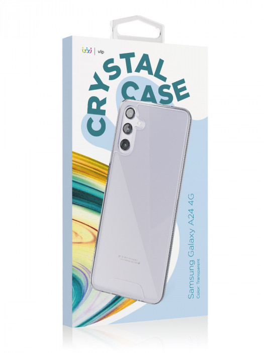 Чехол защитный VLP Crystal Case для Samsung Galaxy A24 прозрачный | Фото 3 из 4