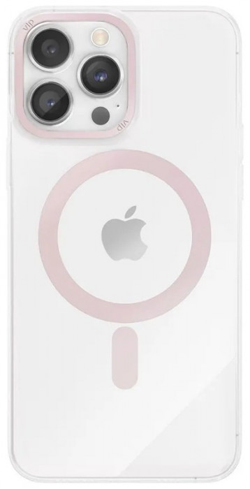 Чехол защитный VLP Line case с MagSafe для iPhone 14 Pro Мах розовый | Фото 1 из 4