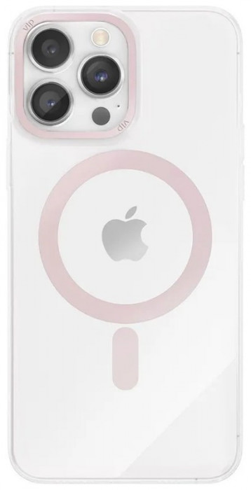Чехол защитный VLP Line case с MagSafe для iPhone 14 Pro Мах розовый | Фото 4 из 4