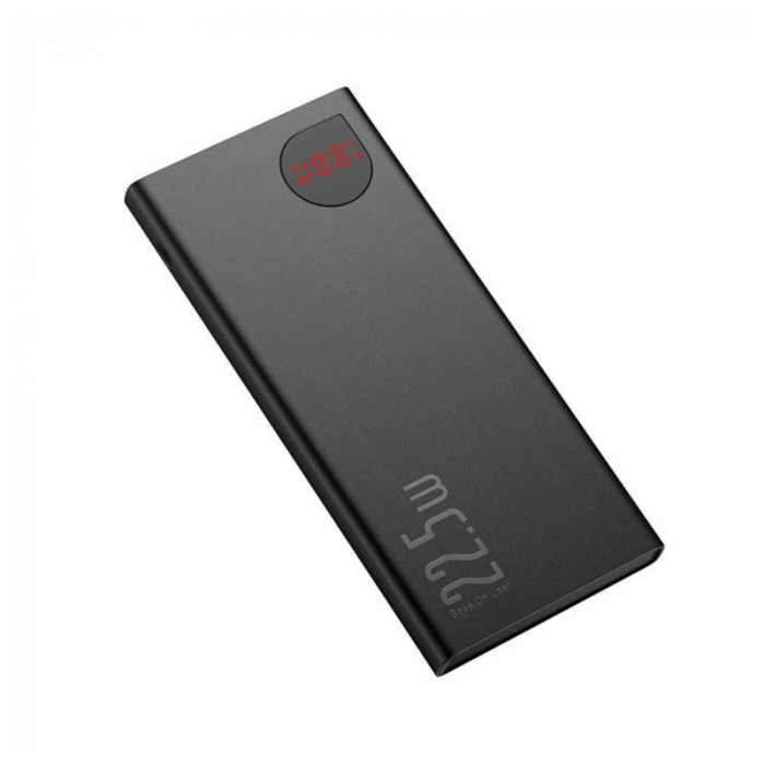 Внешний аккумулятор BASEUS Adaman Metal Digital Display 22,5W, 3.0A 10000 mAh черный (PPAD000001) | Фото 3 из 3