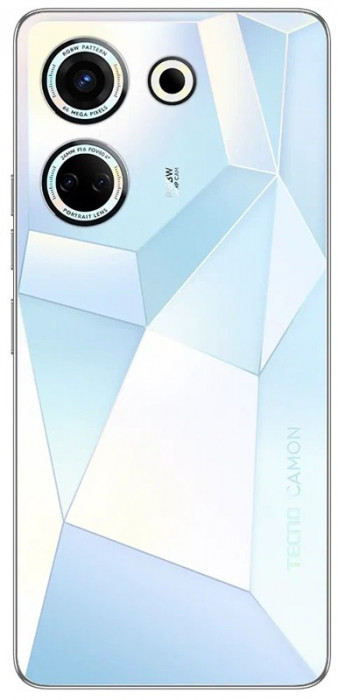 Смартфон Tecno Camon 20 8/256GB Голубой (Glacier Glow) EAC | Фото 2 из 10